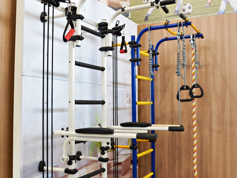 A home gym workout wall (Photo by Sergey Ryzhov - stock.adobe.com)